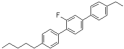 4''-Ethyl-2'-fluoro-4-pentyl-1,1':4',1''-terphenyl molecular structure (CAS 95759-59-4)