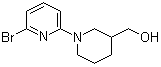 1-(6-Bromo-2-pyridinyl)-3-piperidinemethanol molecular structure (CAS 959239-04-4)