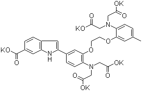 Indo 1 molecular structure (CAS 96314-96-4)