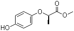 Methyl (R)-(+)-2-(4-hydroxyphenoxy)propanoate molecular structure (CAS 96562-58-2)