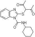 2-[(1-Acetyl-2-oxopropyl)thio]-N-cyclohexyl-1H-benzimidazole-1-carboxamide molecular structure (CAS 98183-15-4)