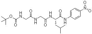 N-[(1,1-Dimethylethoxy)carbonyl]glycylglycyl-N-(4-nitrophenyl)-L-leucinamide molecular structure (CAS 98210-71-0)