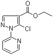 Ethyl 5-chloro-1-(pyridin-2-yl)-1H-pyrazole-4-carboxylate molecular structure (CAS 98475-61-7)