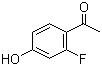 structure of CAS# 98619-07-9, 2'-Fluoro-4'-hydroxyacetophenone