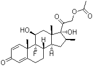 Betamethasone 21-acetate molecular structure (CAS 987-24-6)