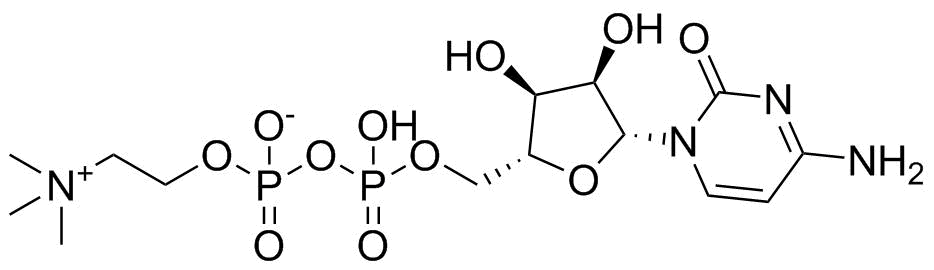 Citicoline molecular structure (CAS 987-78-0)