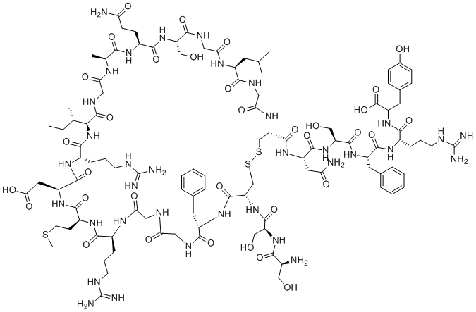 Atrial natriuretic factor (5-28) molecular structure (CAS 98897-20-2)