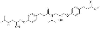 Esmolol dimer molecular structure (CAS 98903-89-0)