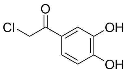 2-Chloro-3',4'-dihydroxyacetophenone molecular structure (CAS 99-40-1)