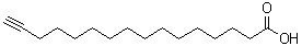structure of CAS# 99208-90-9, 15-Hexadecynoic acid