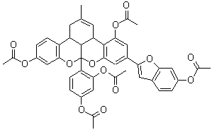 Mulberrofuran G pentaacetate molecular structure (CAS 99217-75-1)