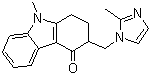 structure of CAS# 99614-02-5, Ondansetron;1,2,3,4-Tetrahydro-9-methyl-3-(2-methyl-1H-imidazol-1-ylmethyl)carbazol-4-one