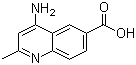 structure of CAS# 99984-73-3, 4-Amino-2-methylquinoline-6-carboxylic acid;4-Amino-2-methyl-6-quinolincarboxylic acid